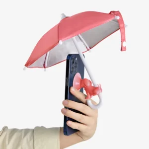 Shenzhen Factory Light Weight Sun Block Cellphone Mini Toy Umbrella
