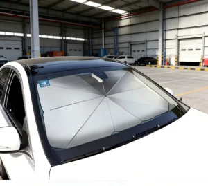 Silver-Coated UV Protection Foldable Car Front Windshield Sunshade Umbrella