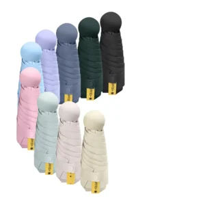 Six-Rib Eight-Rib Five-Fold Black-Coated Ultra-Small Capsule Umbrella