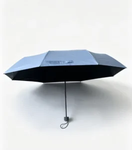 Sky Blue Modern Compact Travel Umbrella Shading Layer Anti UV Wind Resistant Manual Folding Adults Outdoor Camping