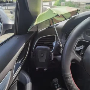 Small Anti Reflective Parasol Navigation Sun Protection Dashboard Adjustable Height ABS+PC Material Car Mobile Phone Holder