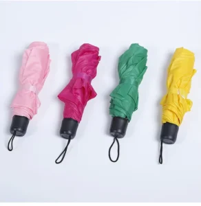 Small Foldable Windproof Automatic Umbrella Travel Compact Mini Umbrella With Logo Custom Print