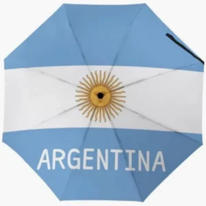 Soft Daily Sun Cover Argentina Fully Automatic Umbrella Practical Folding Umbrella National Feature Flag Themed Painted Element