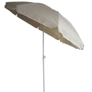 Solid Outdoor Beach Umbrella with Tilt