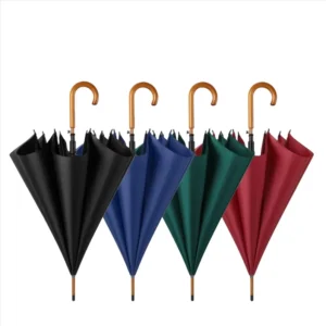 Solid Wood Umbrella with Wood Handle