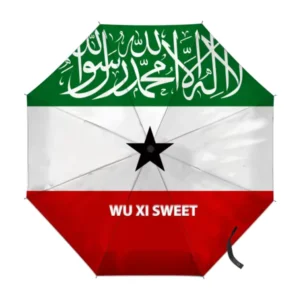Somaliland Flag Printed UV Protection Fully Automatic Umbrella
