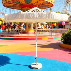 Source Factory Aluminum Luxury Custom Beach Patio Umbrella for Outdoor Park Restaurant Cafe Sidewalk Dining Shade Canopy