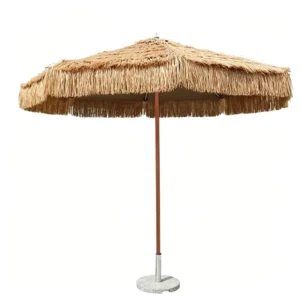 Source Factory Foldable Aluminum Beach Umbrella with Sand Mushroom Design for Hotel Park Patio Sun Shade Outdoor Use
