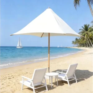 Source Factory Heavy-Duty Aluminum Foldable Waterproof Anti-UV Lightweight Umbrella, Custom Size, for Hotel, Park, Cafe, and Garden