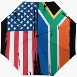 South Africa Flag Printed Fully Automatic Umbrella