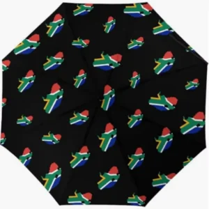 South Africa Flexible Bend-Resistant Supporting Ribs National Flag Printed Fully Automatic Umbrella