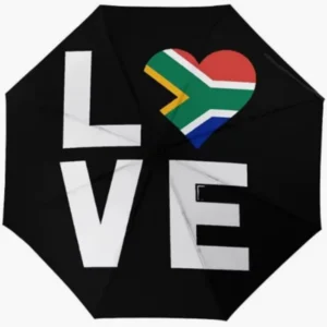South Africa Water-Repellent National Flag Printed Fully Automatic Umbrella