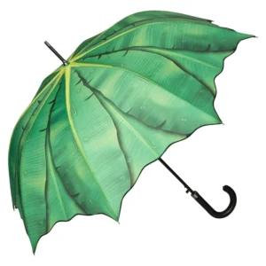 Special Summer Banana Leaf Full Color Canopy Printing Waterproof Rain Straight Umbrella