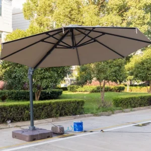 Spray Mist Cooling Outdoor Umbrella Garden Parasol Restaurant Beach Sunshade Patio Umbrella
