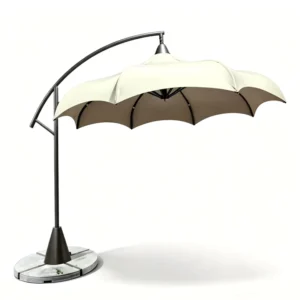 Stainless Steel Pole Cantilever Banana Umbrella for Outdoor Patio and Garden