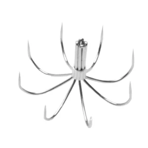 Stainless Steel Squid Hook Umbrella, Multi-Needle Hook for Squid Jig, Calamari, Cuttlefish and Saltwater Fishing