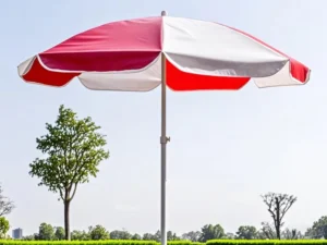Stainless Steel Waterproof Outdoor Folding Patio Umbrella Small Parasol Garden Beach Hotels Furniture Polyester