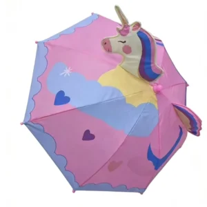 Star 3D Cartoon Kids Umbrella Sun Protection & Rainproof Straight Umbrella for Students & Toddlers