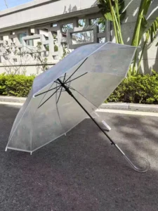 Starry Sky Semi-Transparent 8-Rib Straight Long-Handled Automatic Opening Travel Windproof Waterproof Umbrella