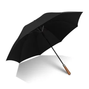Steel Fiberglass Golf Umbrella Wood Handle Wind Resistant 120cm Open Diameter