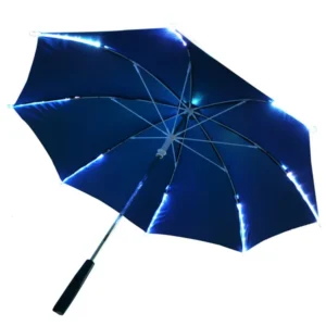 Stick LED Flashing Light Umbrella With LED Handle Fiberglass Ribs for Christmas