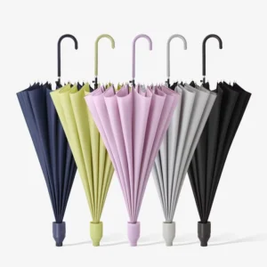 Straight Dropless Golf Umbrella, No Water Drop, Plastic Cover, Waterproof