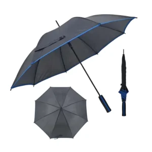 Straight Golf Umbrella Business Gift Windproof Waterproof Pongee Material EVA Handle Custom Logo Specified Modern Outdoor Use