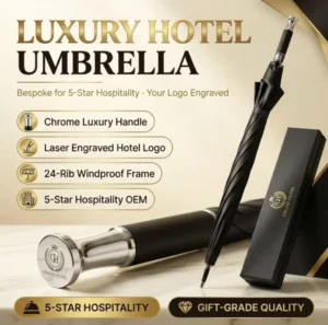 Straight Golf Umbrella with Custom Logo, UV Protection, Oversize Windproof Design, OEM Bulk Supplier