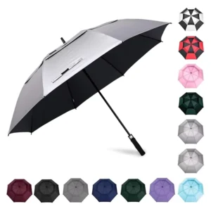 Straight Golf Umbrella with Grip UV Double Layer Sublimation