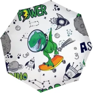 Straight Kids Umbrella 70cm Open Diameter Fiberglass Frame Cute Small Animal Ear Cartoon Design Dual Use Sun Rain Custom Logo