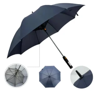 Straight Manual Umbrella with Fiberglass Frame and 190T Pongee Material