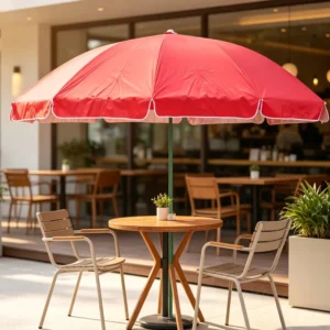 Straight Pole Waterproof Beach Umbrella for Beach Hotel Patio