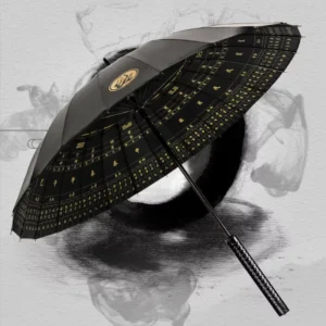 Straight Rod Windproof Bagua Umbrella