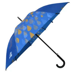 Straight Umbrella, Double-Layer Construction, 46-Inch Oversized Coverage, Custom Logo