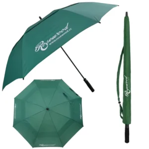 Straight Umbrella with UV Printing and Windproof Venting