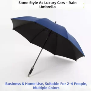 Straight Windproof Umbrella for Business Travel and Golf