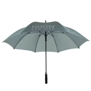 Straight Windproof Waterproof UV Protection Semi-Automatic Golf Umbrella Polyester 190T Pongee Customized Color