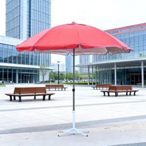 Street Vendor Outdoor Sun Umbrella Silver Lining UV Protection Wind Resistant Waterproof Market Food Stall Patio Beach Parasol