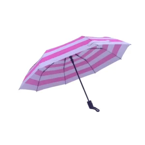 Stripe Printing Custom UV Protection Sunshade Classic 21-Inch Folding Umbrella
