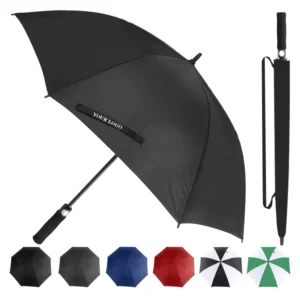 Strong Frame Red and Blue Custom Logo Golf Umbrella