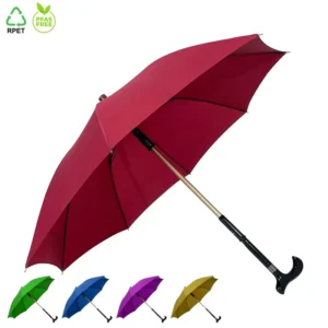 Strong Walking Stick Umbrella with Cane for Hiking and Walking Assistance