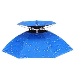 Summer Double-Layer Fishing Umbrella Hat, Sun and Rain Protection, Head-Mounted Design