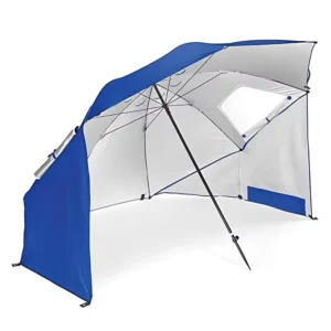 Summer Large 240CM Stainless Steel Lightweight Waterproof Beach Umbrella Custom Logo Portable Multi functional Fishing Outdoor