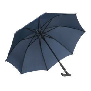 Sun Rain Anti Slip Walking Assist Hand Crutch Walking Cane Stick Straight Umbrella for Elder
