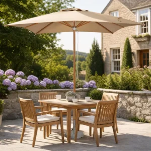 Sun-Resistant Rain-Resistant Fade-Resistant Round Square Canopy 2.5m 3m 3.5m 4m Center Pole Patio Umbrella