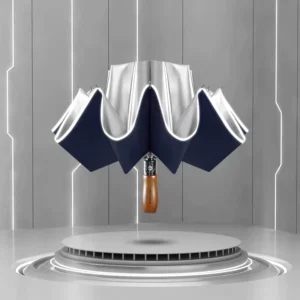 Sun Shade Umbrella for Cars Safety Reflective Edge Fully Automatic UV Protection 10-Rib Reverse Folding Umbrella