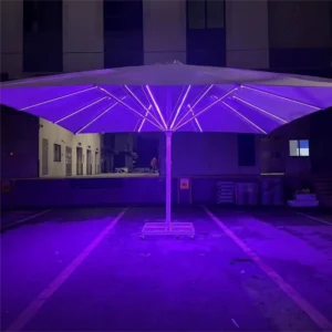 Sun Umbrella with Waterproof UV Resistant Canopy for Cafe and Hotel