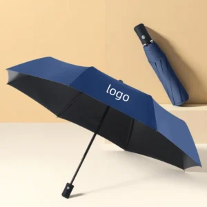 Sunshade Portable Windproof Automatic 3-Fold Foldable Umbrella for Car