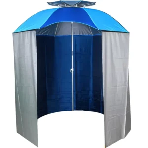 Sunshade Tent Fishing Umbrella Custom Logo Printed Vented Waterproof Portable 300D Oxford Fabric