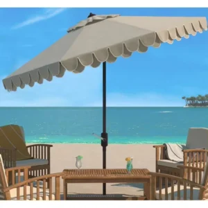 Super Big Size Luxury Design Double Layer Wave Edge Windproof Beach Umbrella Outdoor Umbrella Beach